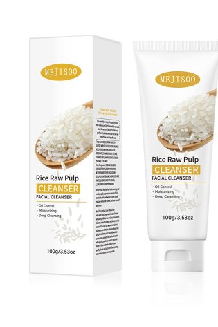 Vitamin C & Rice Raw Pulp Facial Cleanser for glowing skin in Nigeria